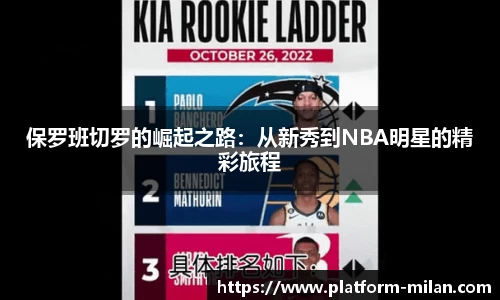 保罗班切罗的崛起之路：从新秀到NBA明星的精彩旅程